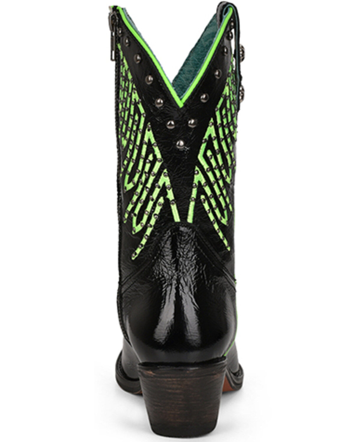 Corral Women's Fluorescent Embroidered and Studded Western Boots - Round Toe