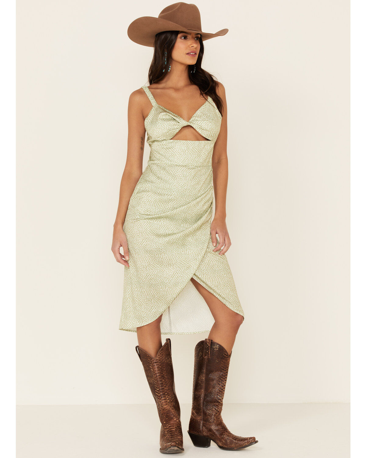 Sadie & Sage Women's Amy Dot Midi Dress