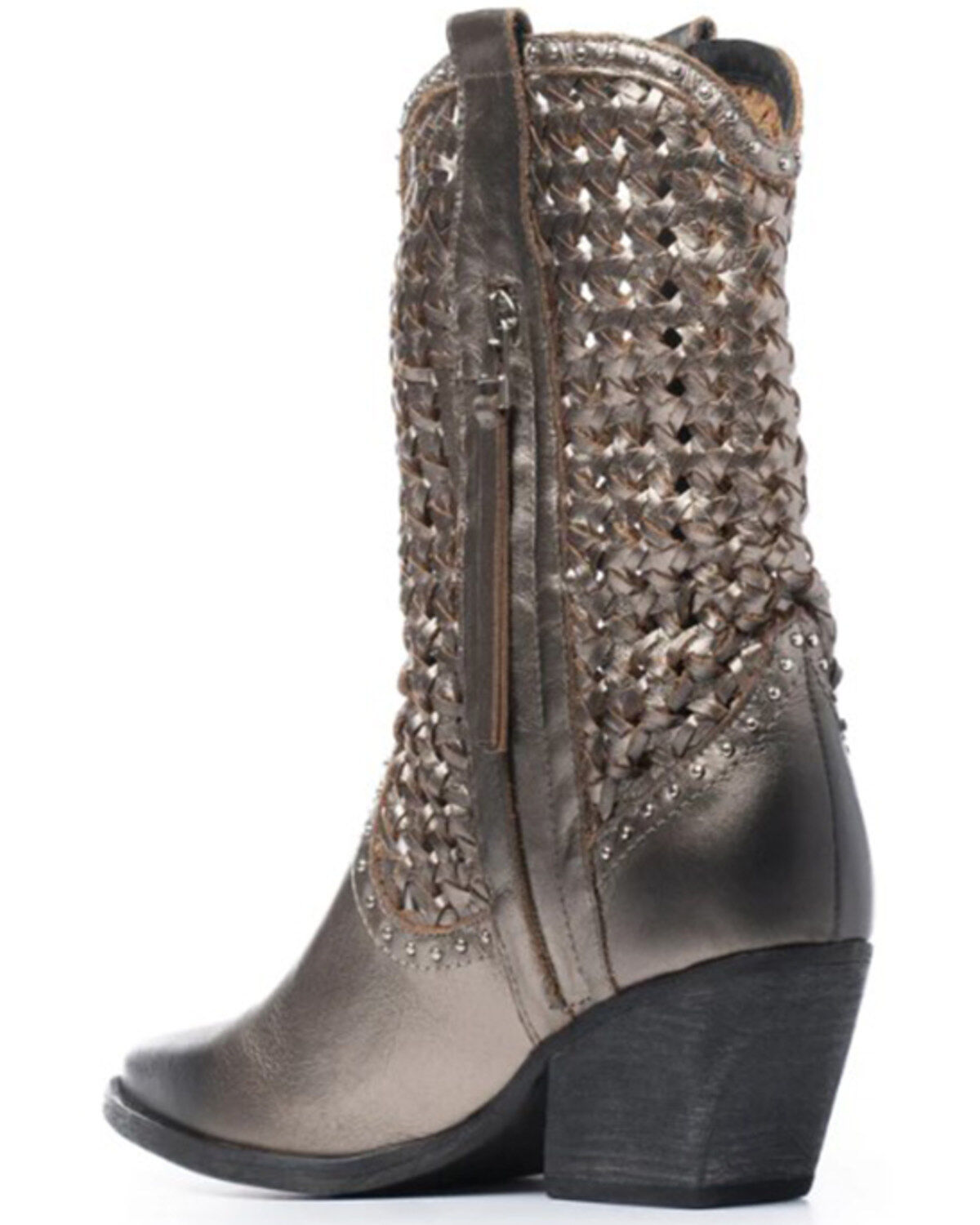 Golo Women's Reverse Woven Shaft Western Fashion Boots - Snip Toe