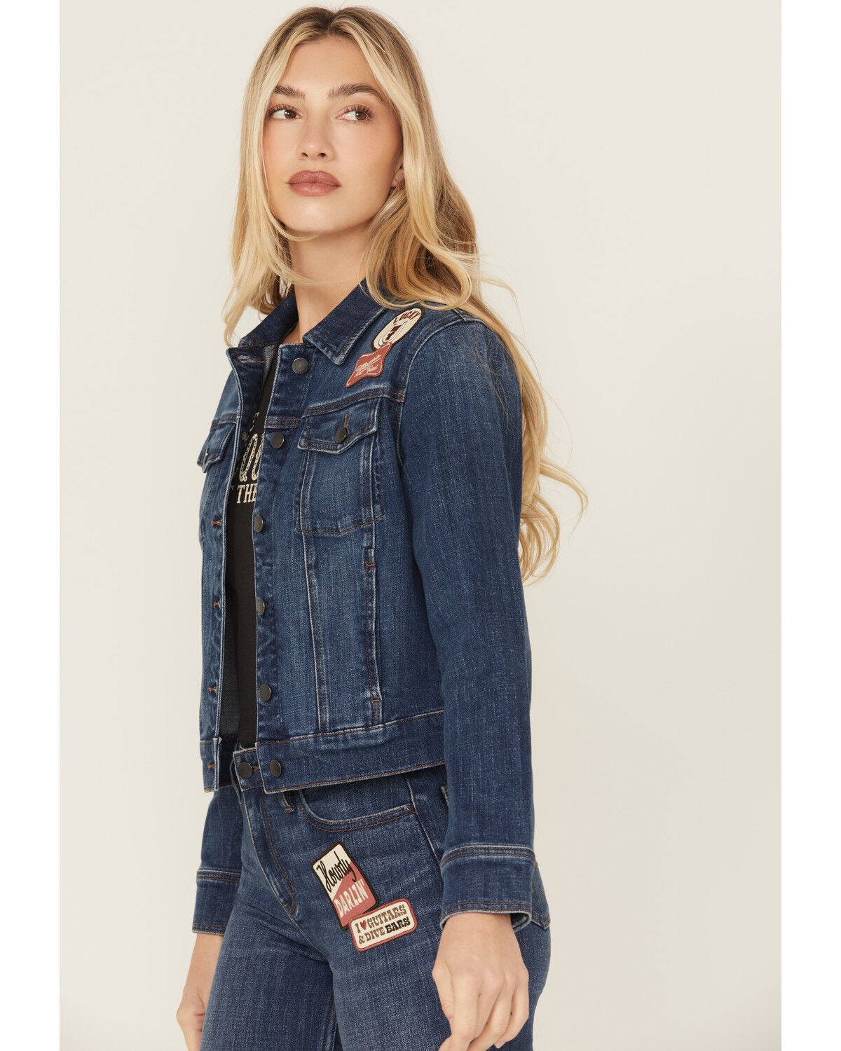 Idyllwind Women's Ellwood Patch Denim Trucker Jacket