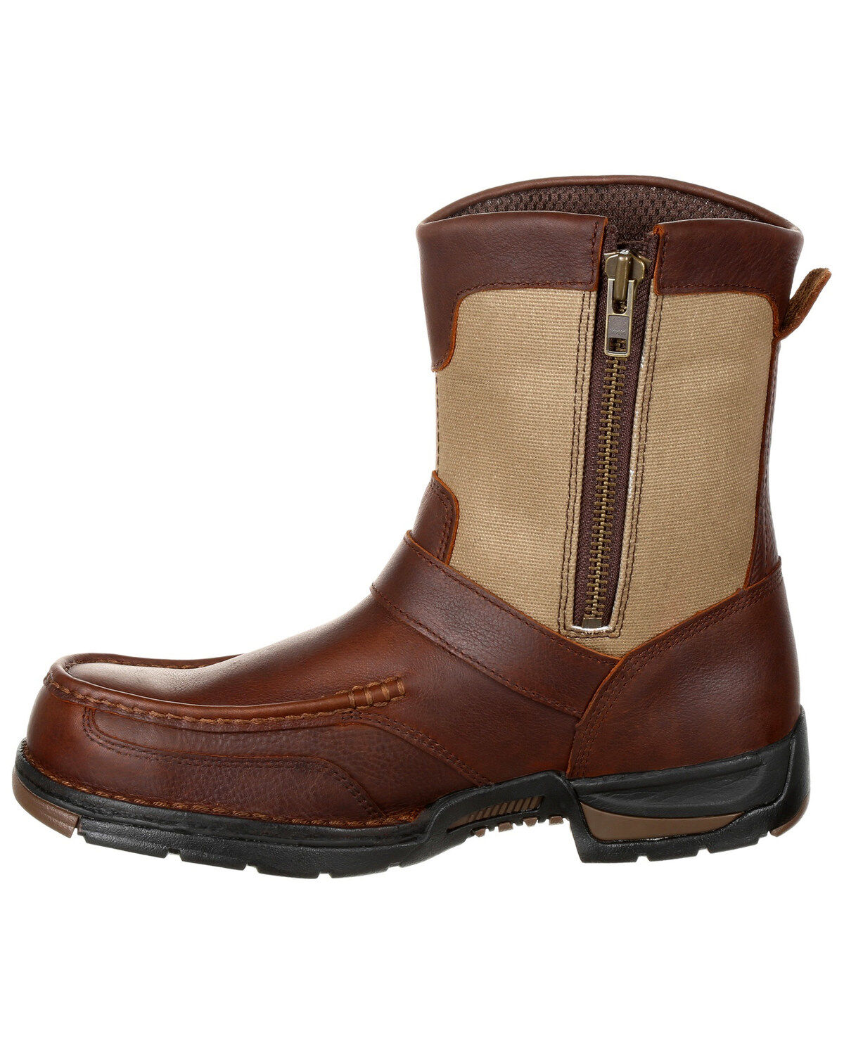Georgia Boot Men's Athens Waterproof Side-Zip Work Boots - Moc Toe