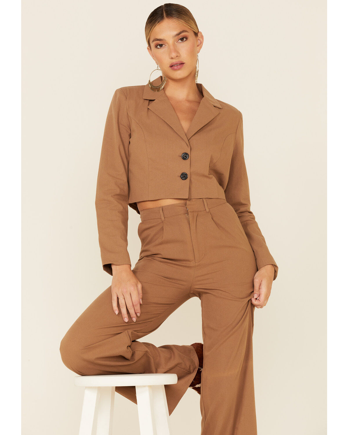 The Now Women's Cropped Blazer