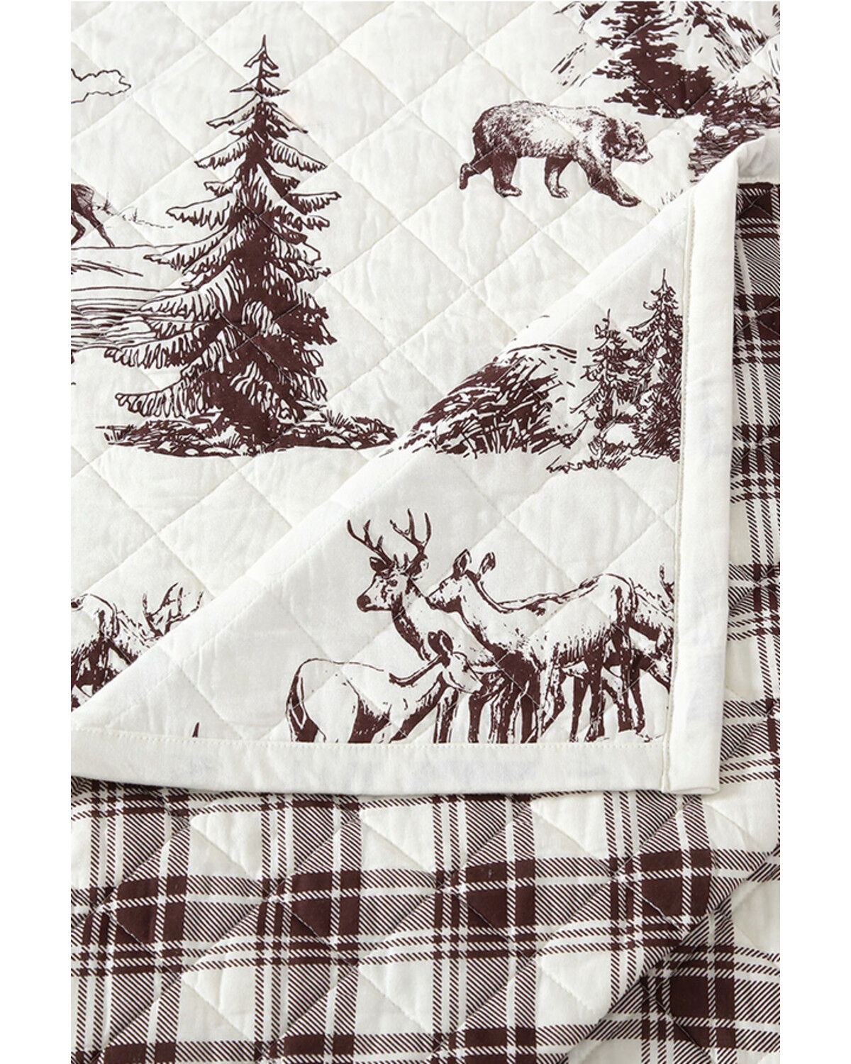 HiEnd Accents Pine Reversible 2 Piece Quilt Set - Twin Size