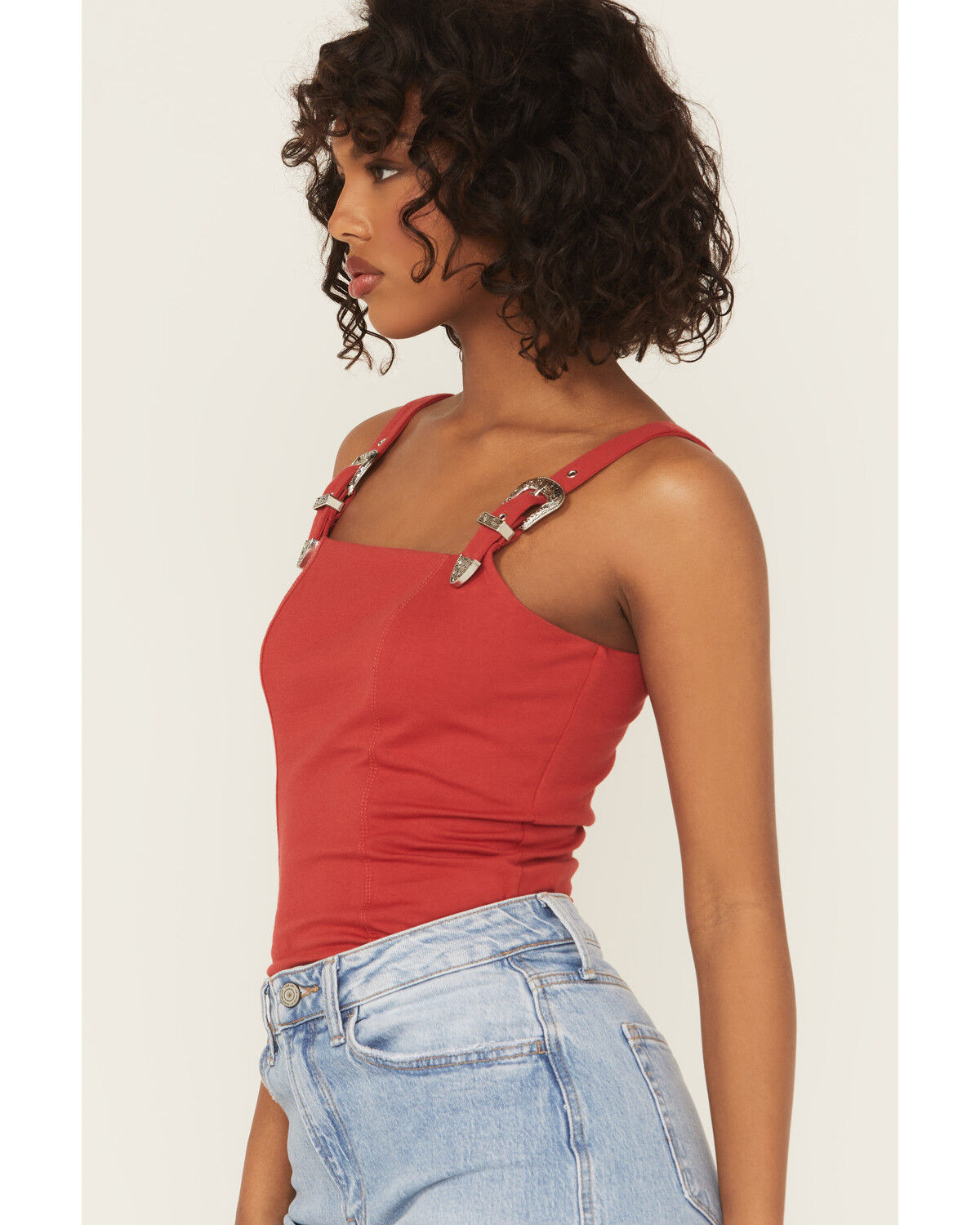 Rock & Roll Denim Women's Buckle Tank Top