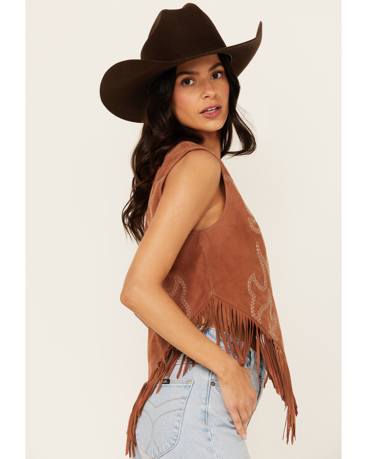 Double D Ranch Women's Rope & Ride Fringe Top