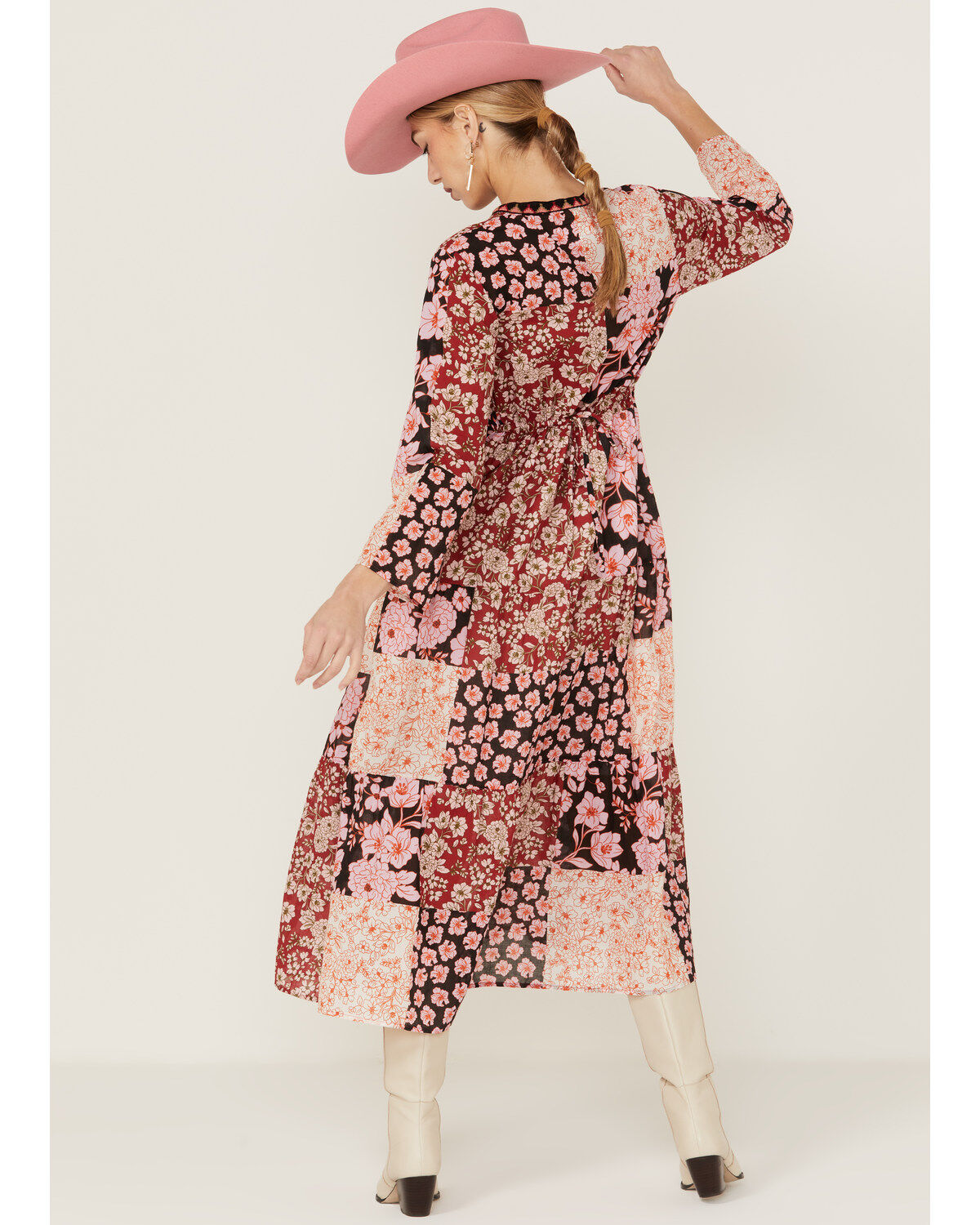 Johnny Was Women's Flora Tie Back Midi Dress