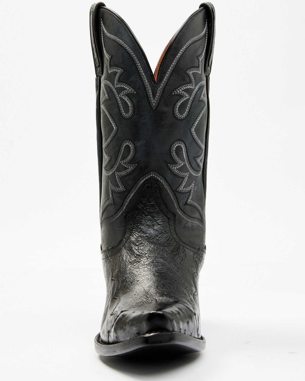 Dan Post Men's Exotic Ostrich Western Boots - Snip Toe