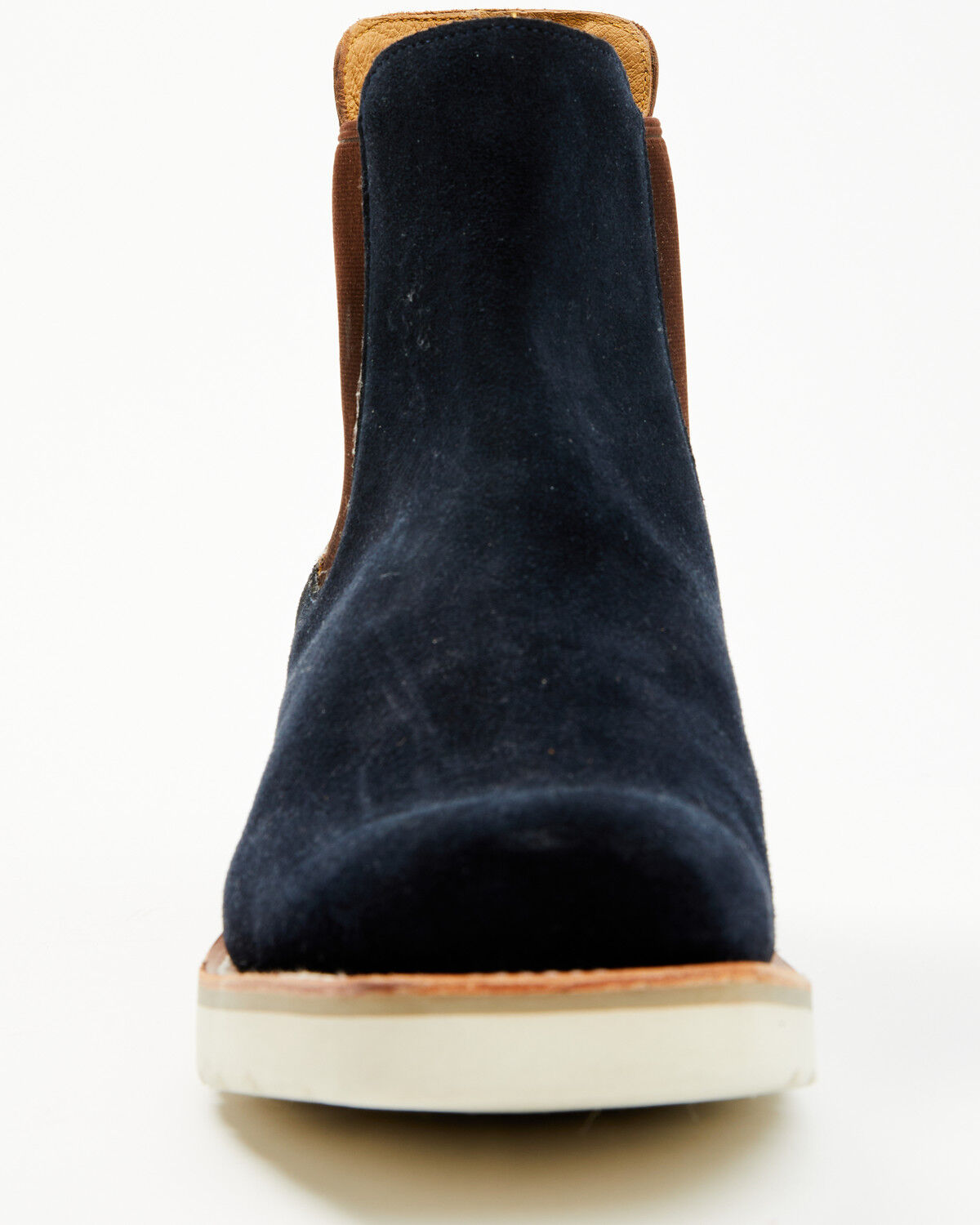 Horse Power Men's Marine Suede Chelsea Boots - Square Toe