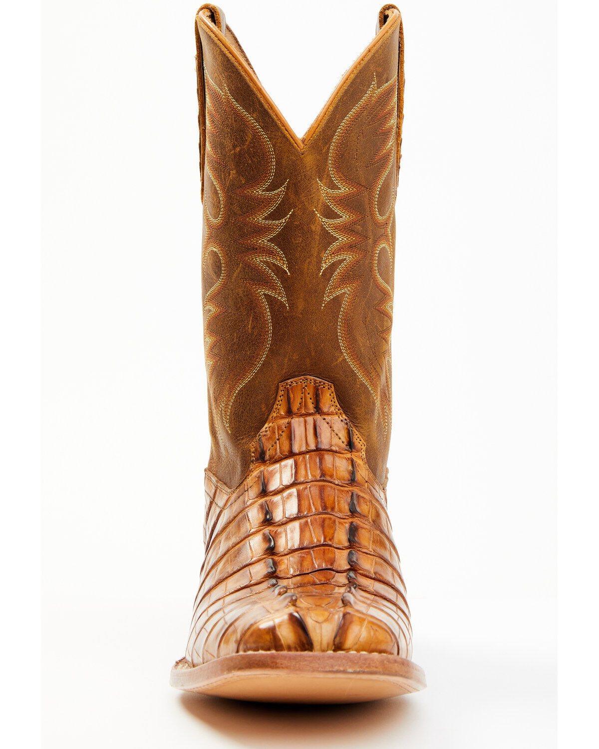 Cody James Men's Caiman Cognac 12" Exotic Western Boots - Broad Square Toe