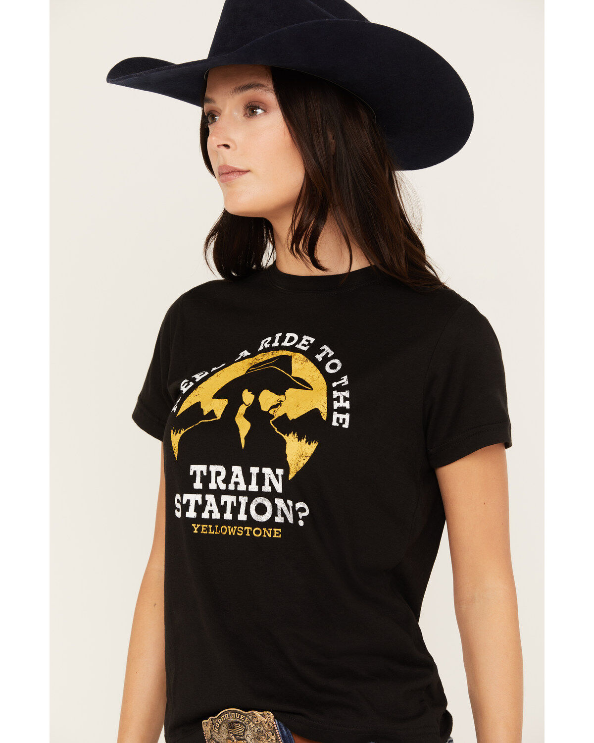 Paramount Network's Yellowstone Women's Train Station Short Sleeve Graphic Tee