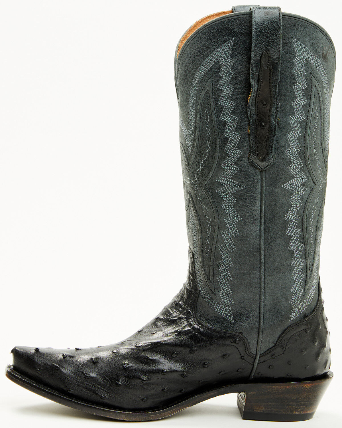 El Dorado Women's Camille Exotic Ostrich Tall Western Boots - Snip Toe