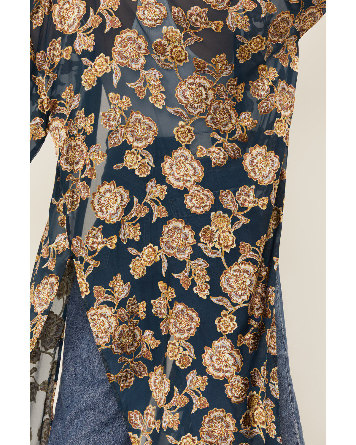 Shyanne Women's Burnout Floral Print Kimono