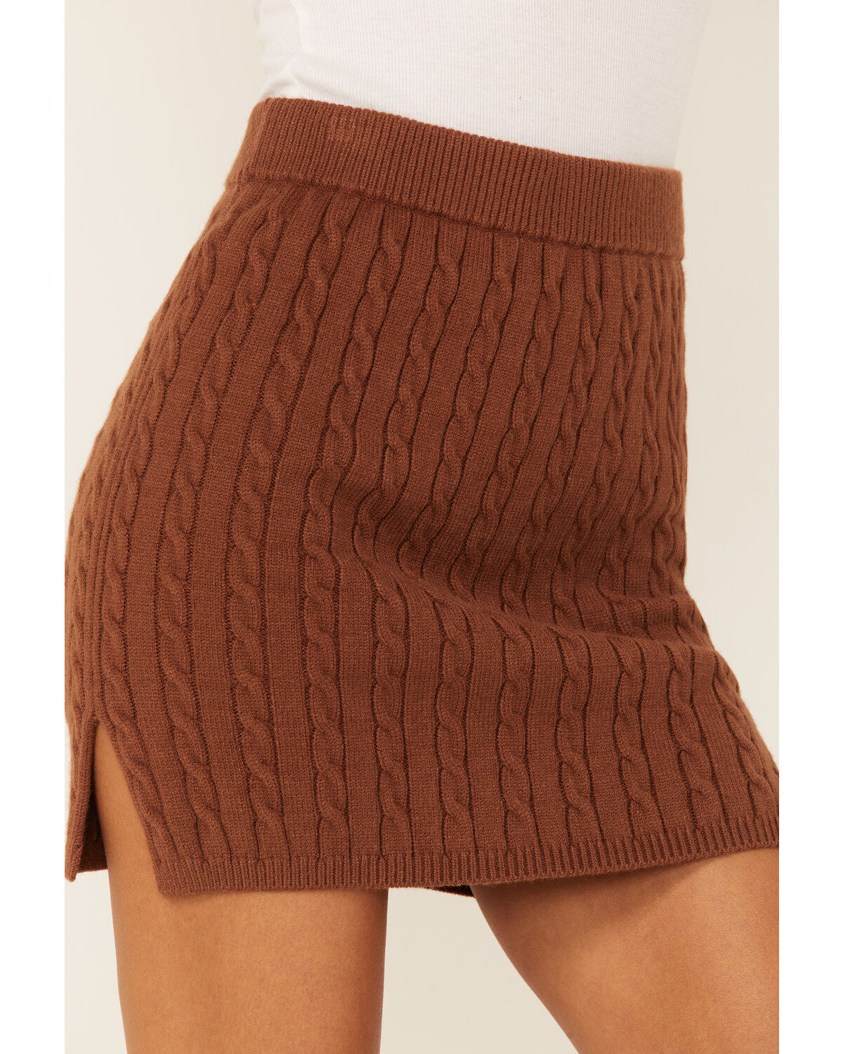 Callahan Women's Cable Knit Genny Mini Skirt