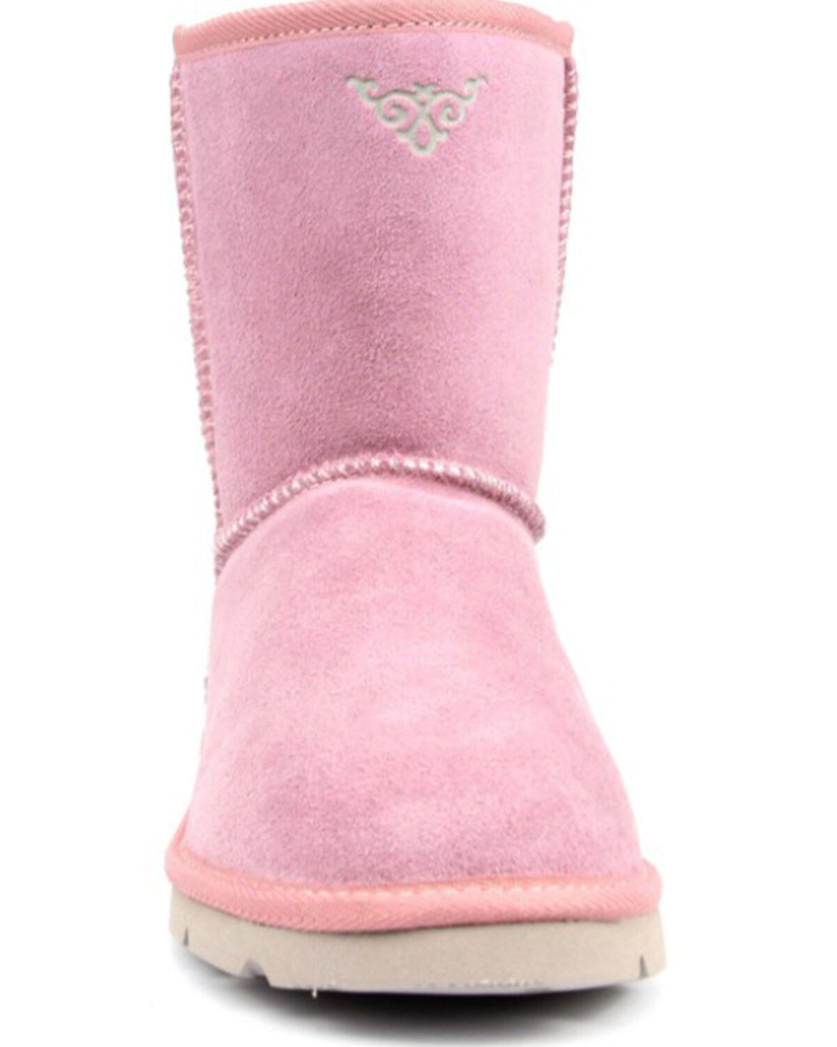 Superlamb Women's Argali 7.5" Suede Leather Pull On Casual Boots - Round Toe