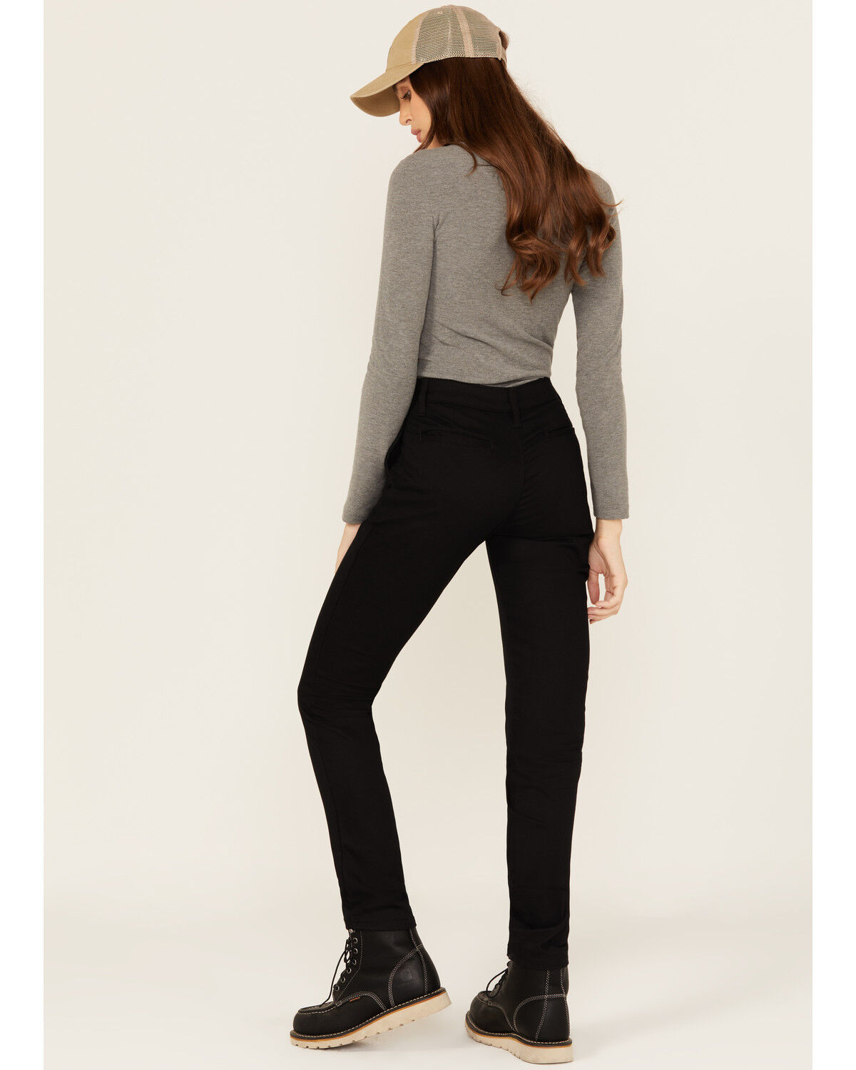 Dickies Women's Mid Rise Skinny Stretch Twill Work Pants