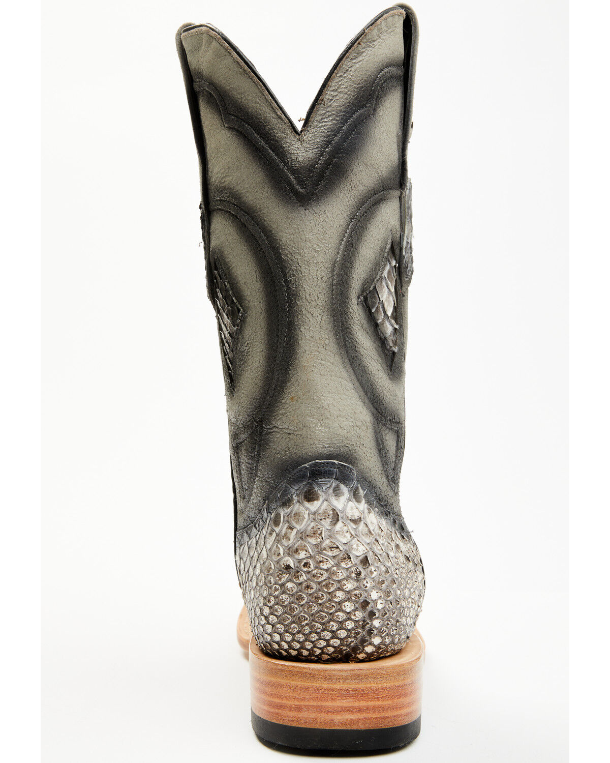 Tanner Mark Men's Exotic Python Western Boots - Broad Square Toe