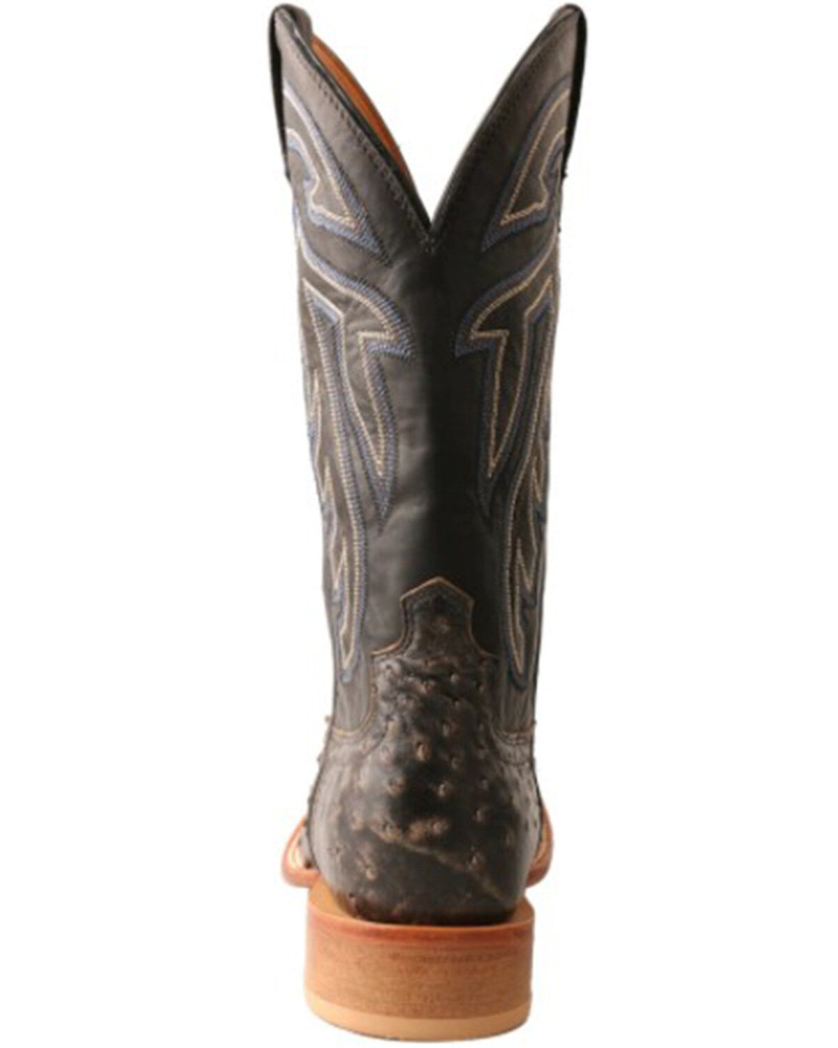 Twistex X Men's Ruff Stock Fill-Quill Ostrich Vamp Exotic Western Boot - Broad Square Toe