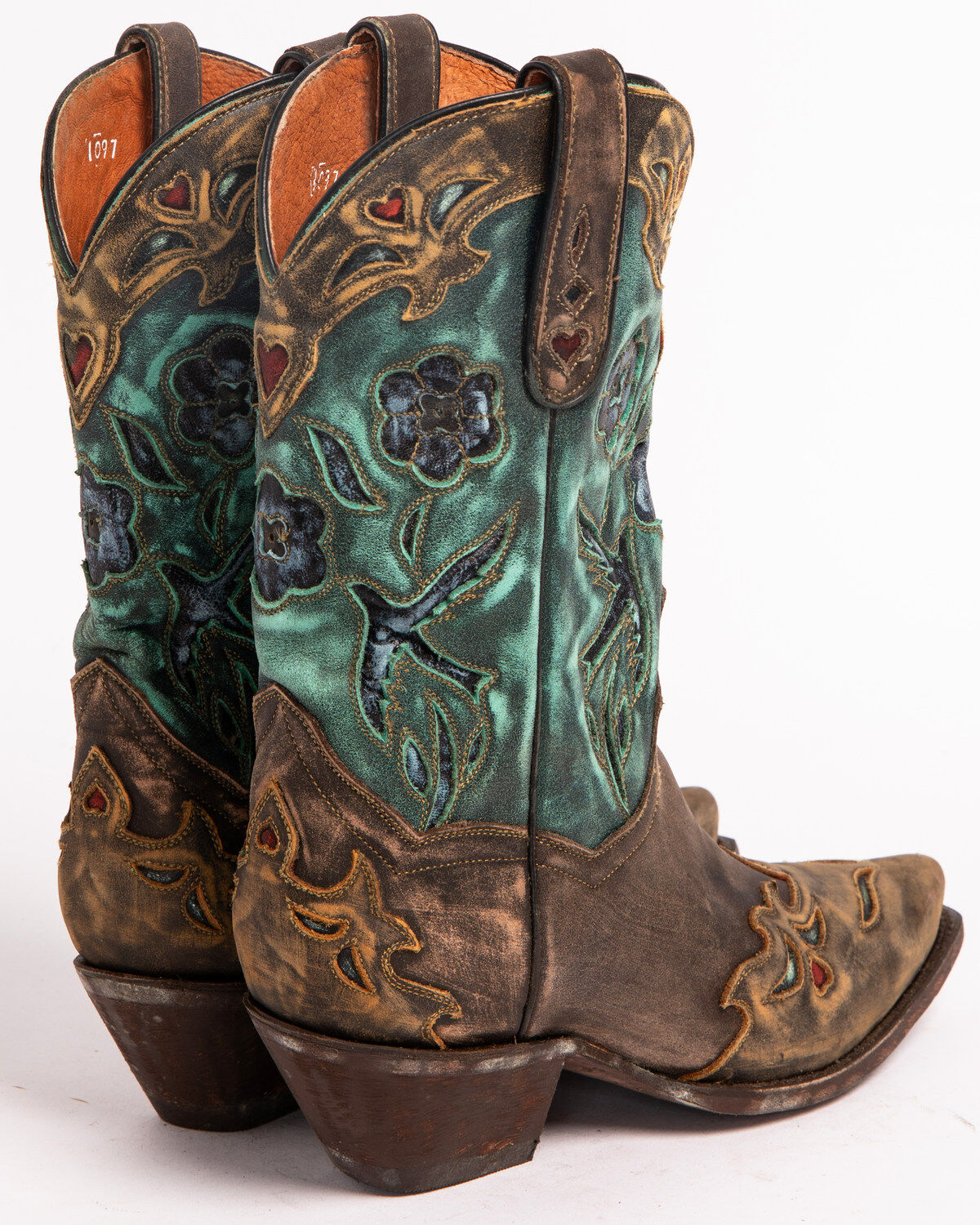 Dan Post Women's Blue Bird Wingtip Western Boots - Snip Toe