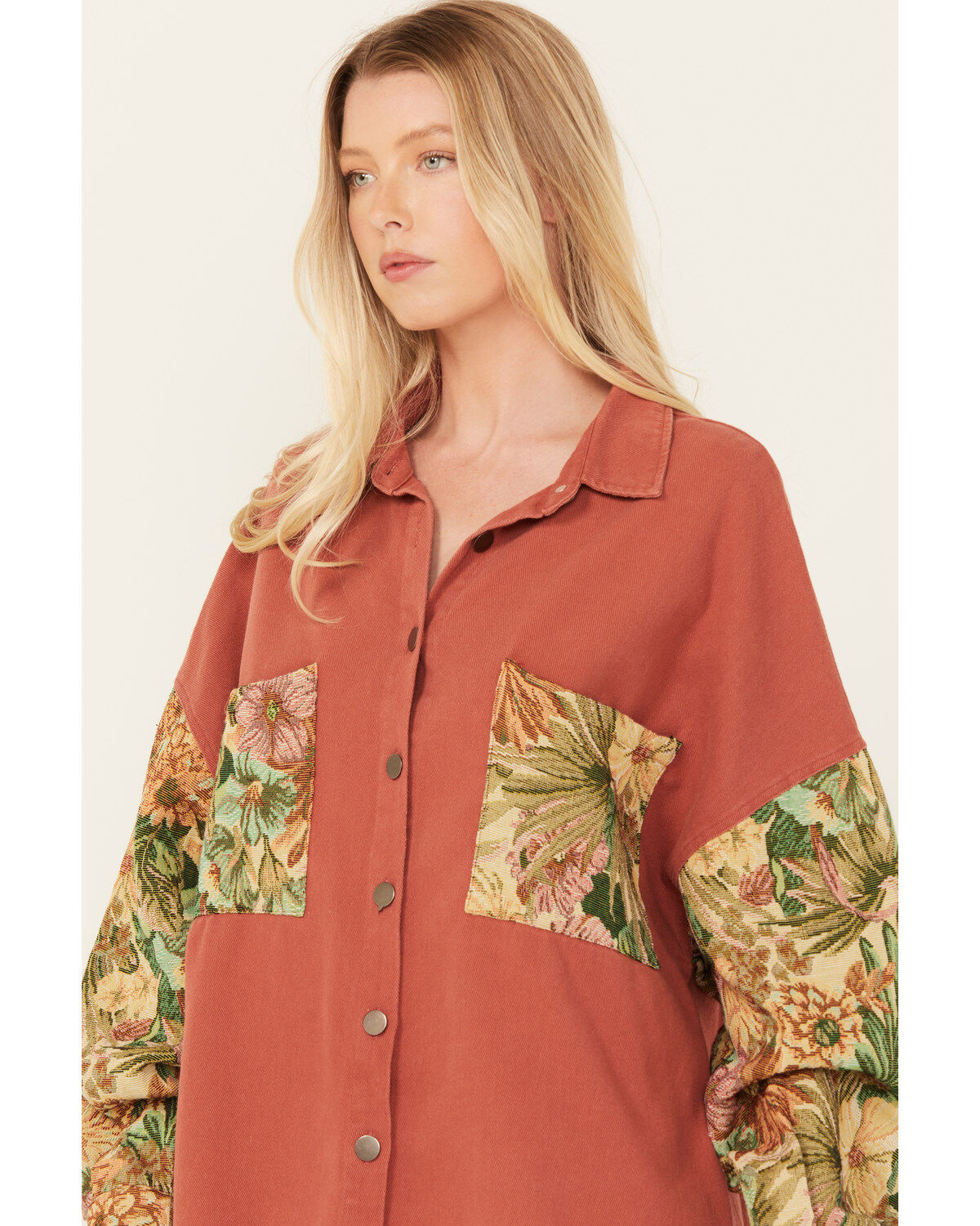 POL Women's Tapestry Shacket