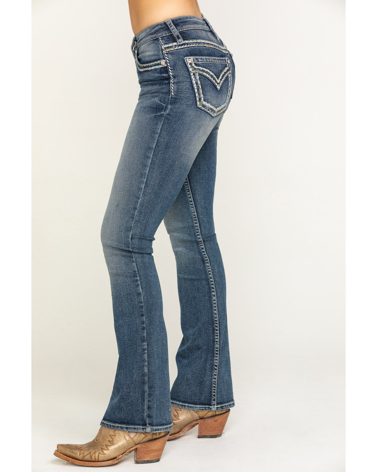 Shyanne Women's Medium Basic Bootcut Stretch Jeans