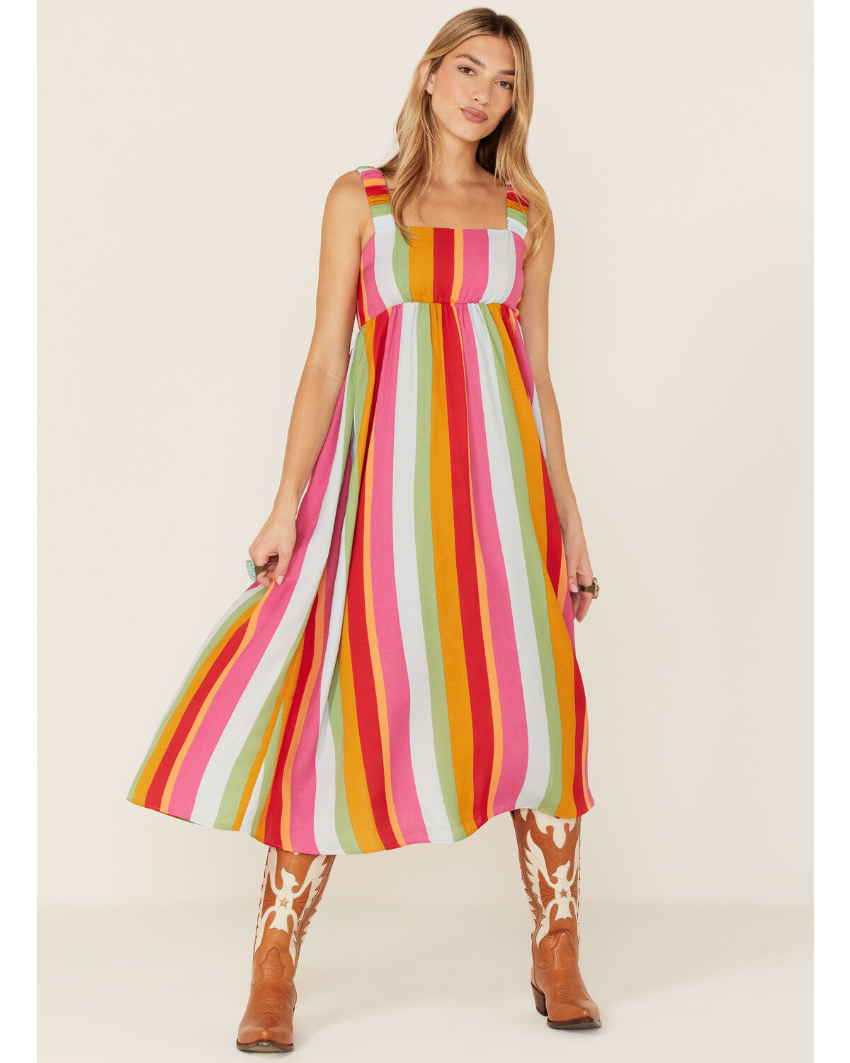 Show Me Your Mumu Women's Multi Fling Midi Dress