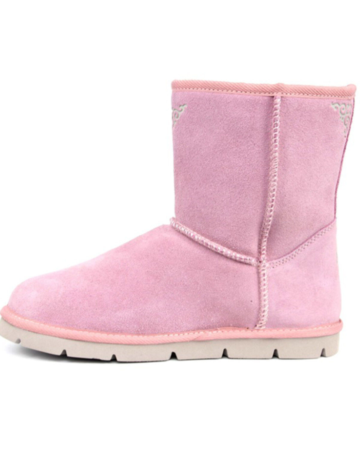 Superlamb Women's Argali 7.5" Suede Leather Pull On Casual Boots - Round Toe