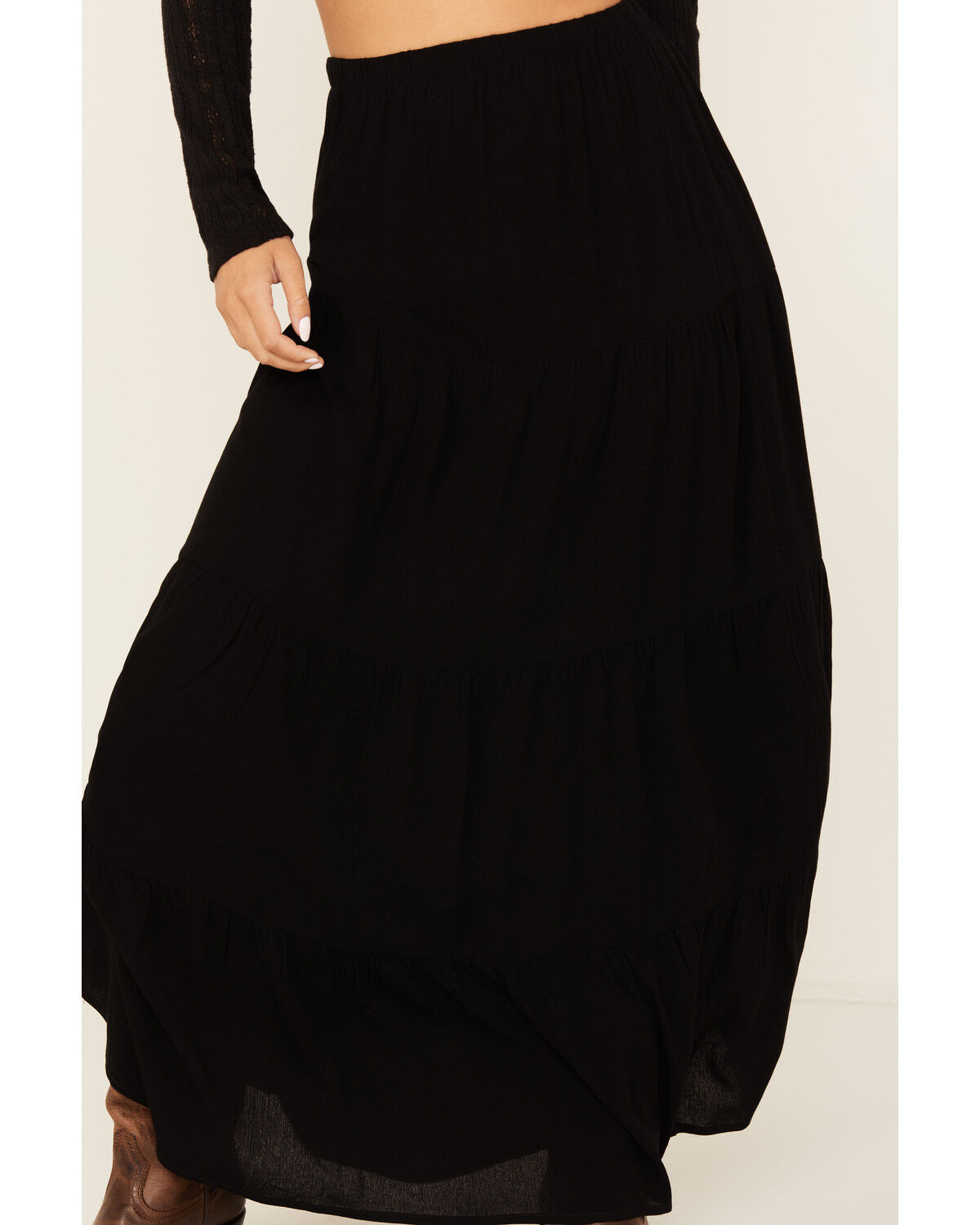 Originality Women's Tiered Maxi Skirt