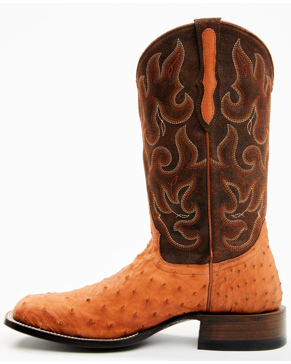 Cody James Men's Exotic Full Quill Ostrich Western Boots - Broad Square Toe