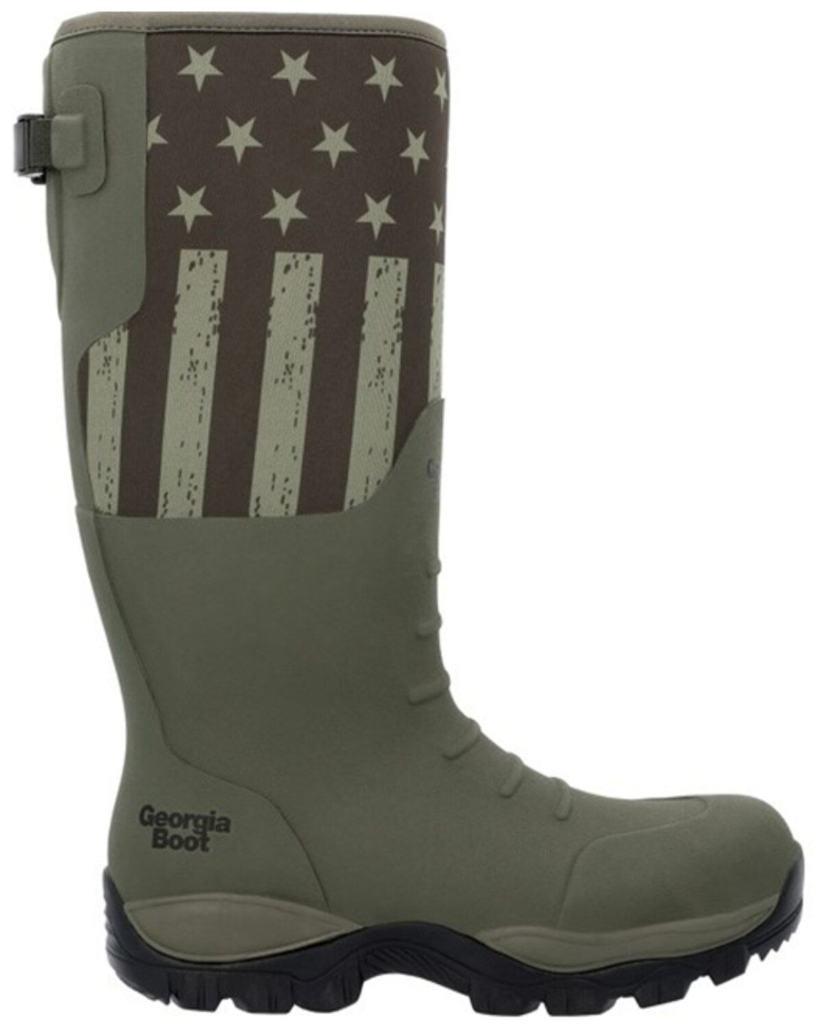 Georgia Boot Men's GBR Patriotic Rubber Pull On Work Boots - Soft Toe
