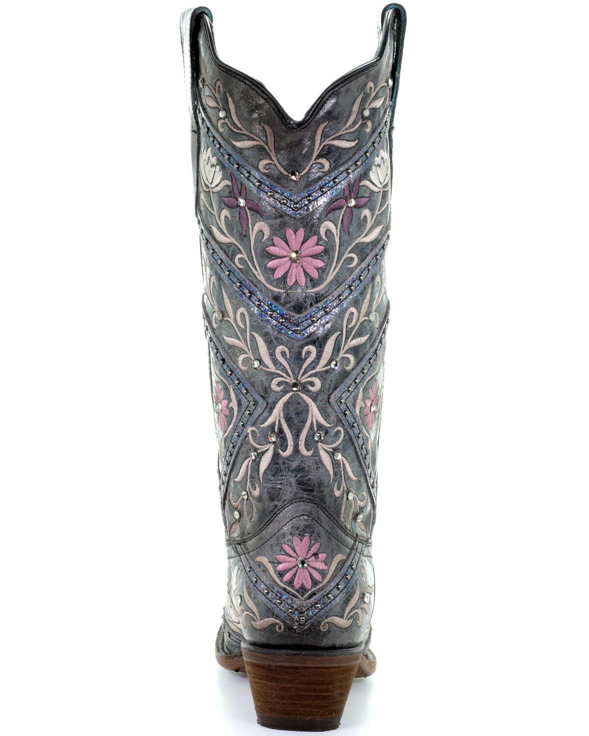 Corral Women's Floral Embroidery & Rhinestones Western Boots - Snip Toe