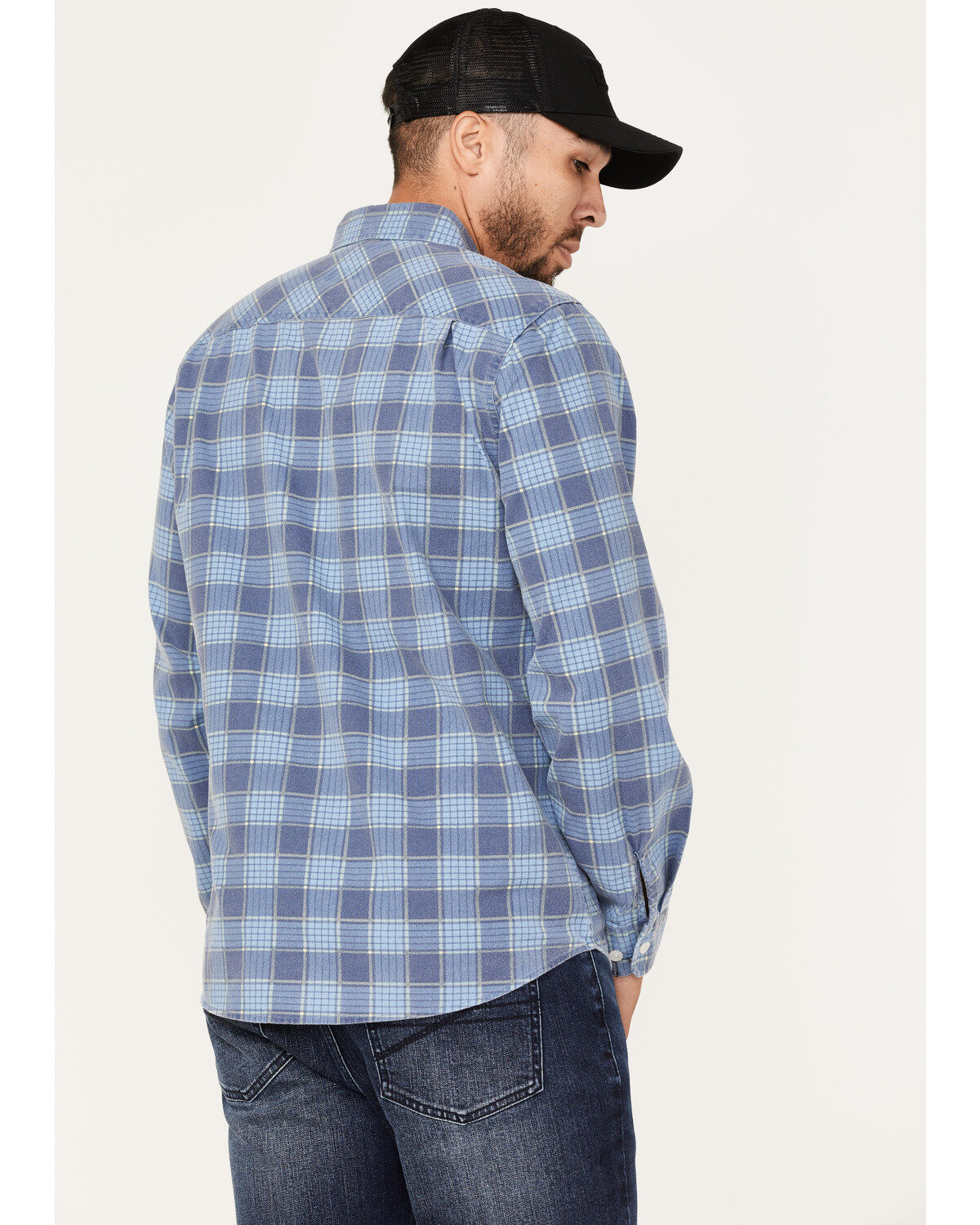 Brixton Men's Bowery Summer Weight Long Sleeve Button Down Shirt