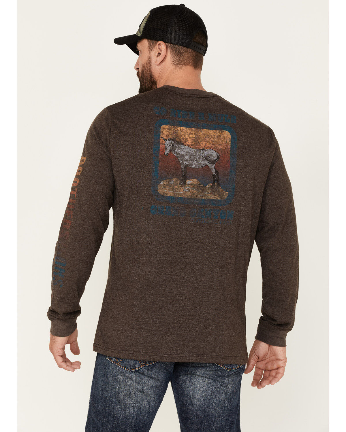 Brothers and Sons Men's Ride A Mule Long Sleeve T-Shirt
