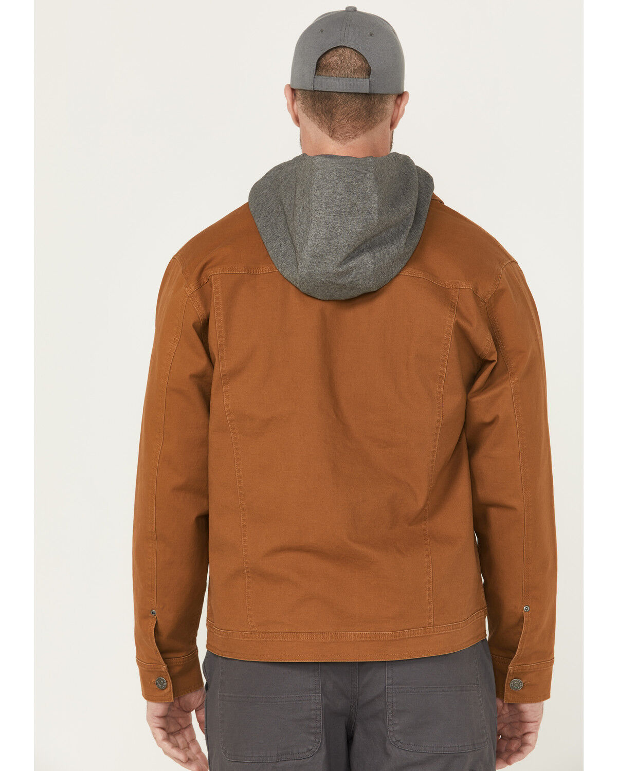 Lucky Brand Workwear Men's Canvas Hooded Trucker Jacket