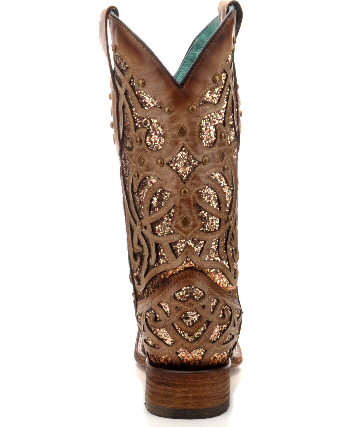 Corral Women's Orix Glitter Inlay & Studded Western Boots - Square Toe