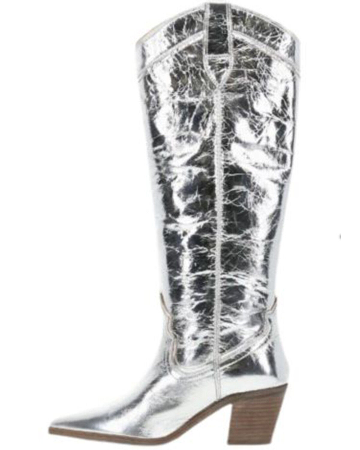 Frye Women's Sara Metallic Tall Western Boots - Round Toe