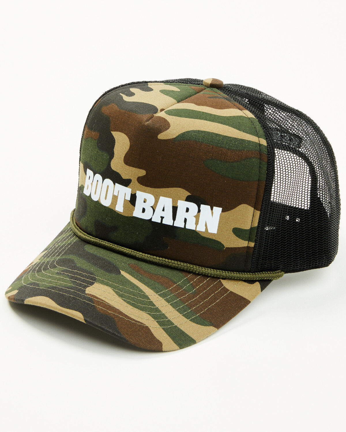 Boot Barn Men's Camo Logo Trucker Cap