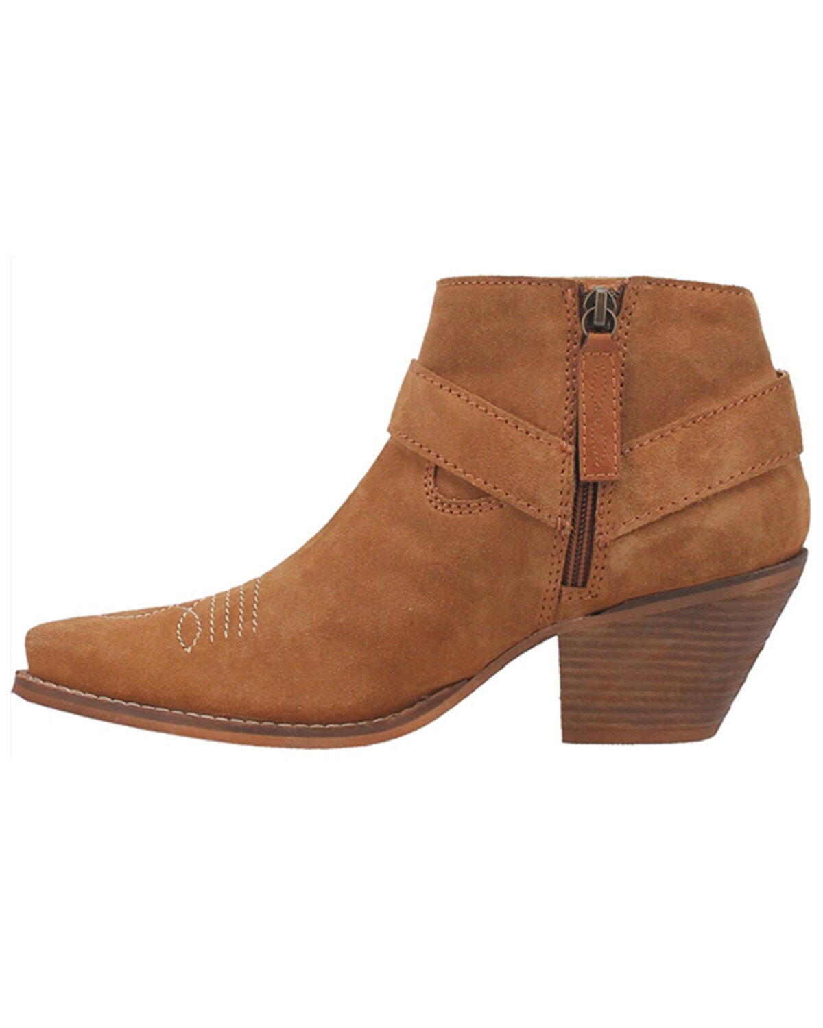 Dingo Women's Buckskin Western Fashion Booties - Snip Toe