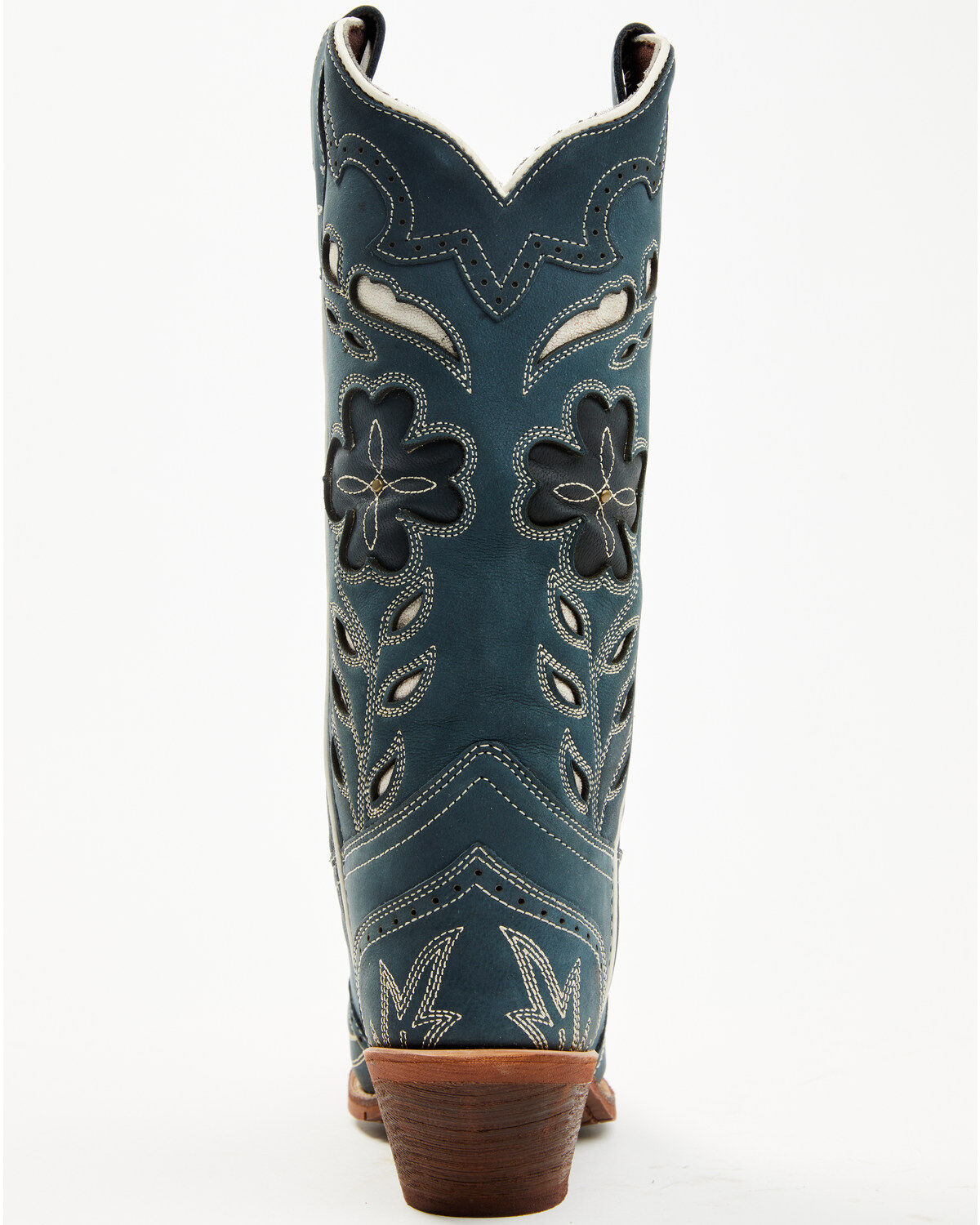 Laredo Women's Floral Underlay Western Boots - Snip Toe