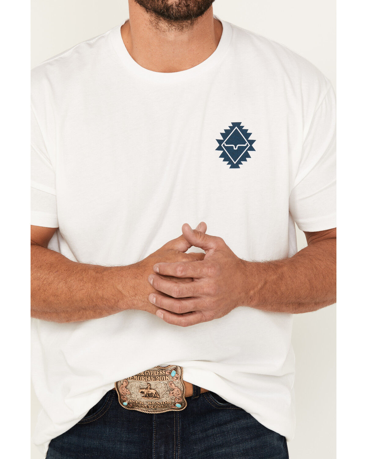 Kimes Ranch Men's Boot Barn Exclusive Layered Diamond Southwestern Logo Short Sleeve Graphic T-Shirt