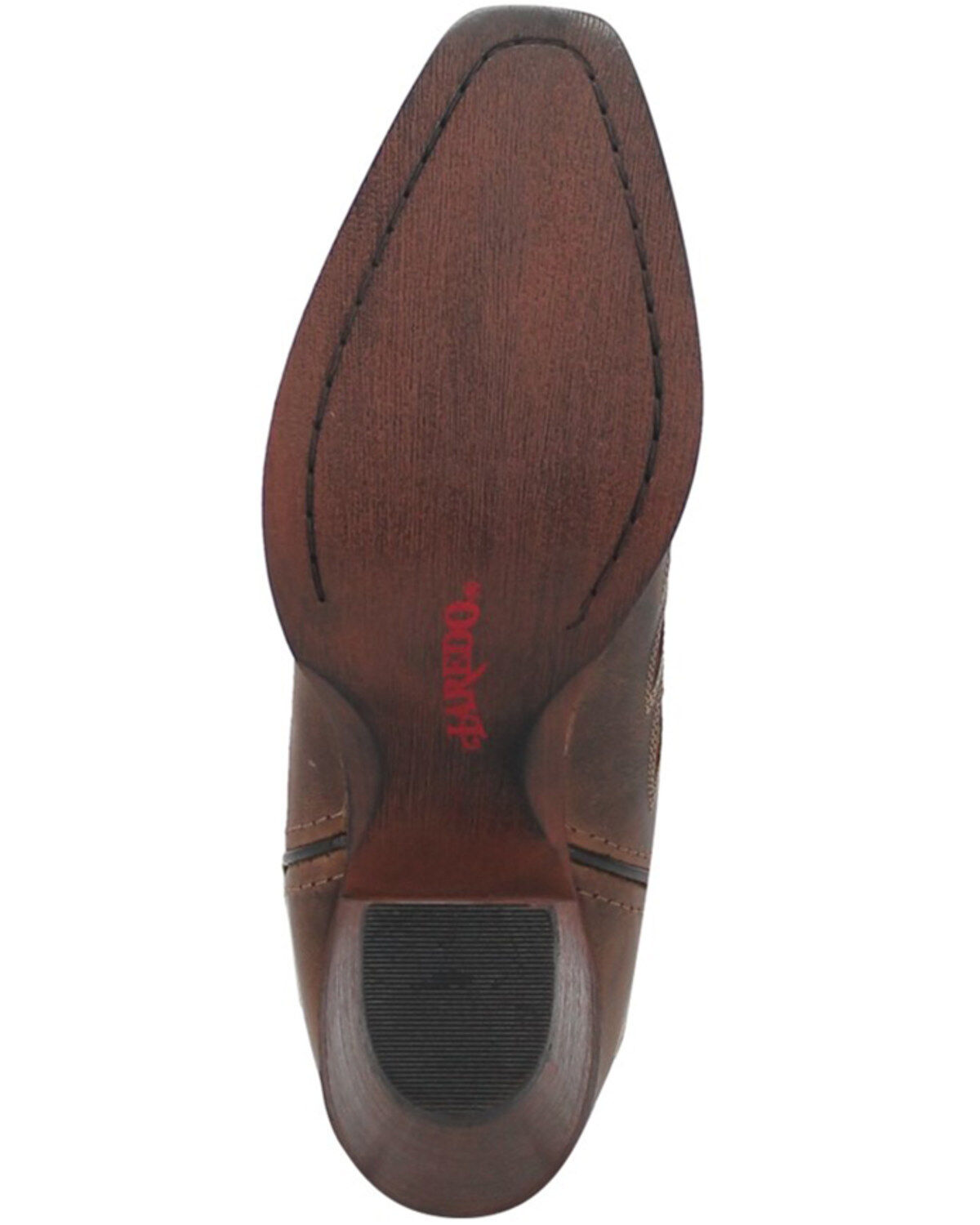 Laredo Women's Stella Leopard Print Inlay Studded Western Boots - Snip Toe