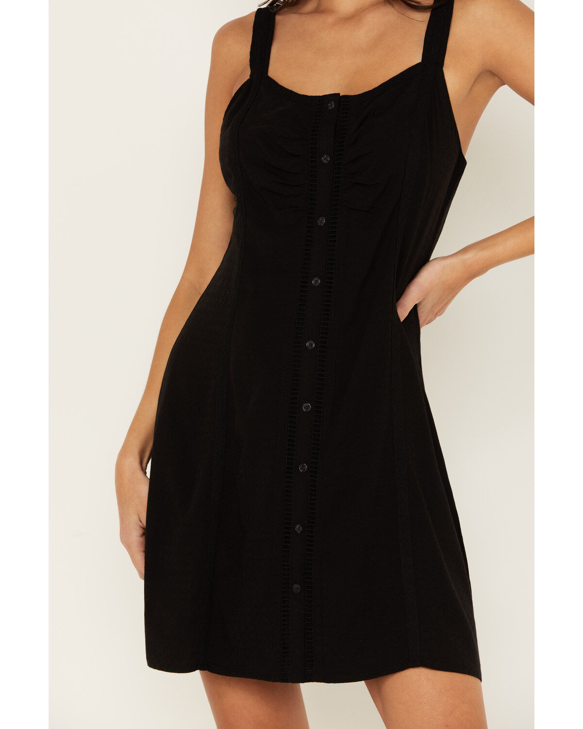 Idyllwind Women's Iris Lace Button Front Mini Dress