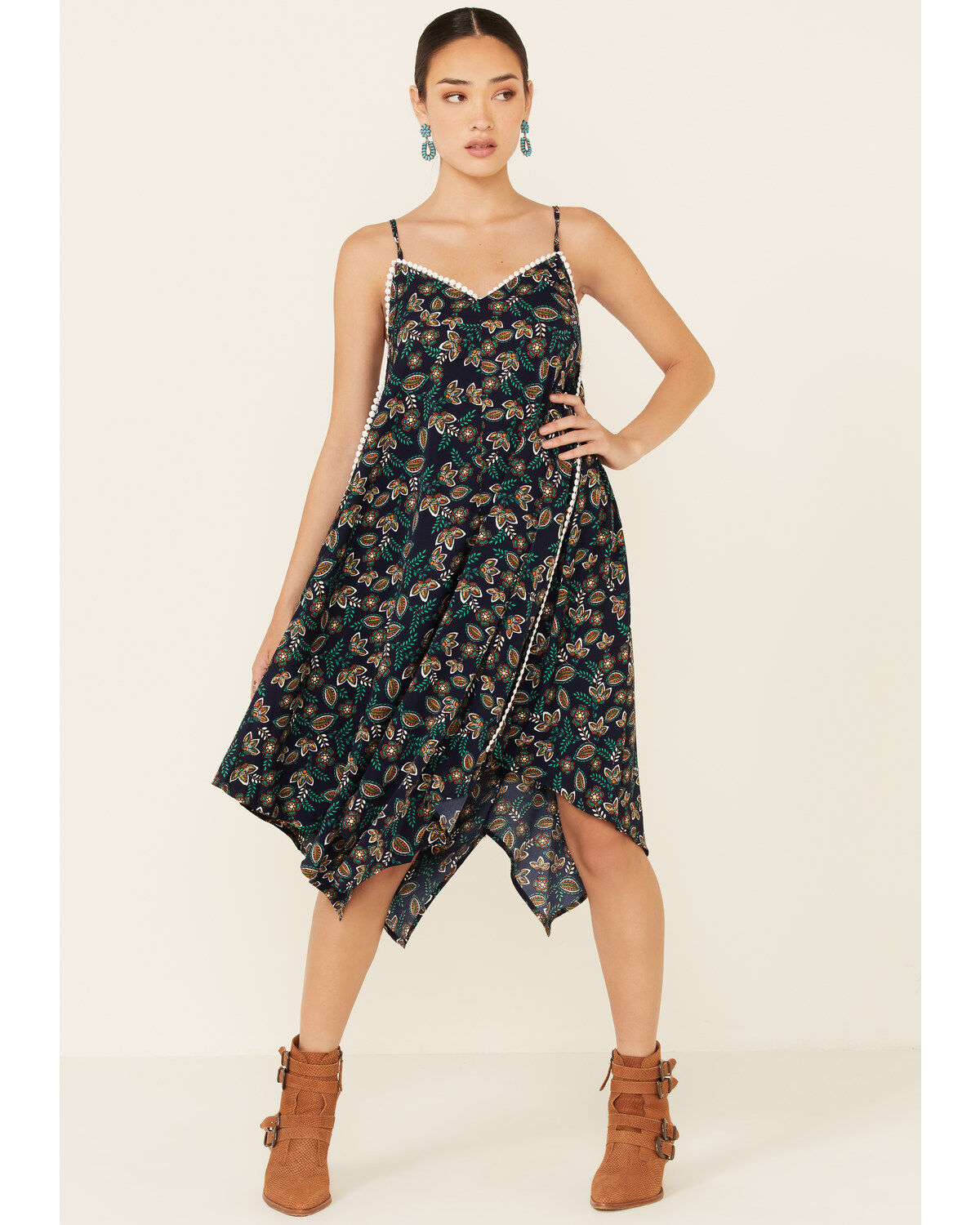 Molly Bracken Women's Hanky Hem Midi Dress