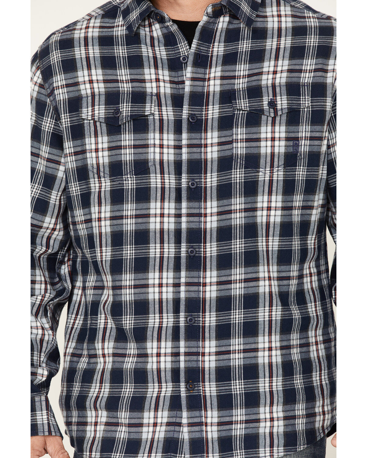 Brothers and Sons Men's Plaid Long Sleeve Button Down Western Flannel Shirt