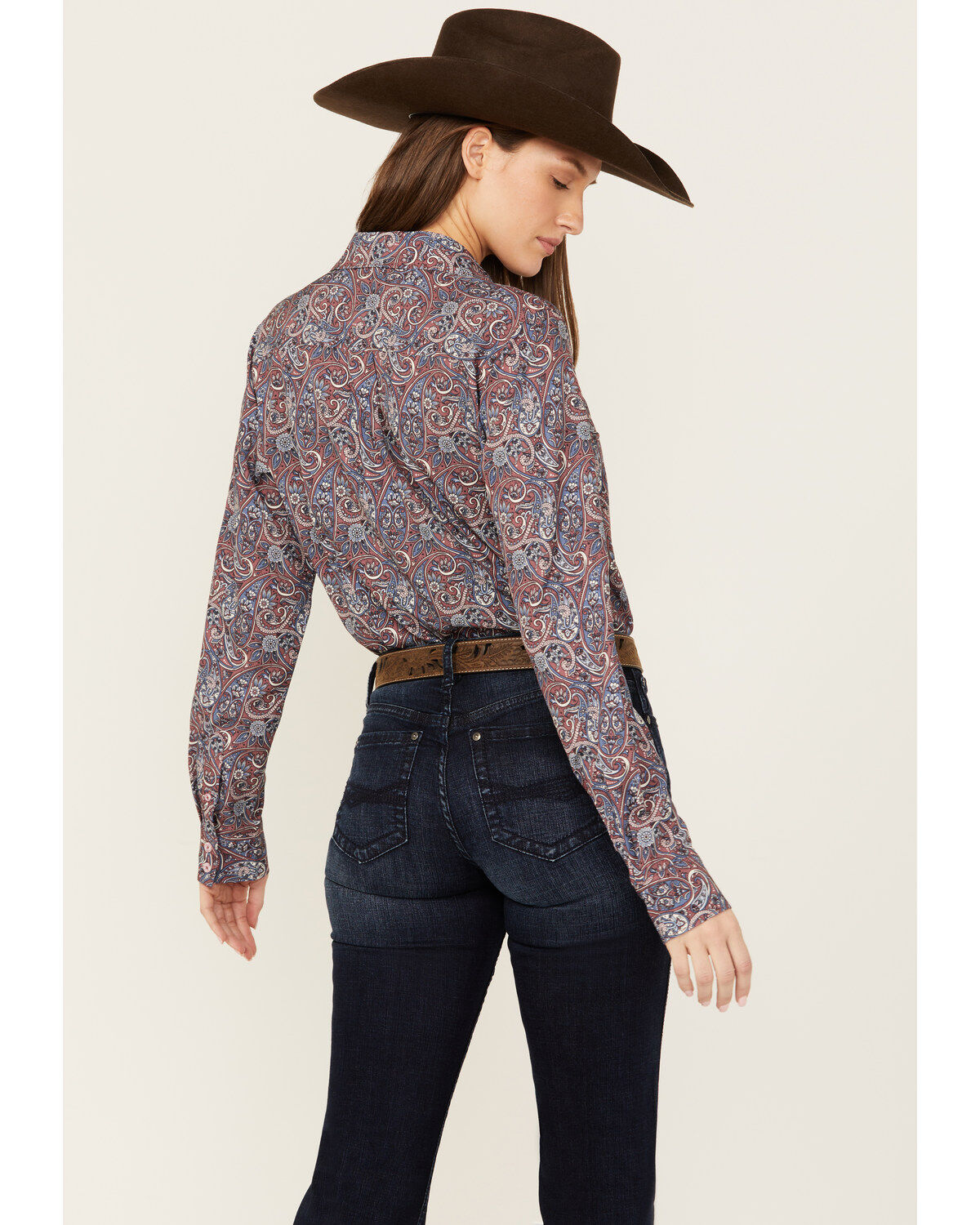 Cinch Women's ARENAFLEX™ Paisley Print Long Sleeve Button-Down Western Shirt