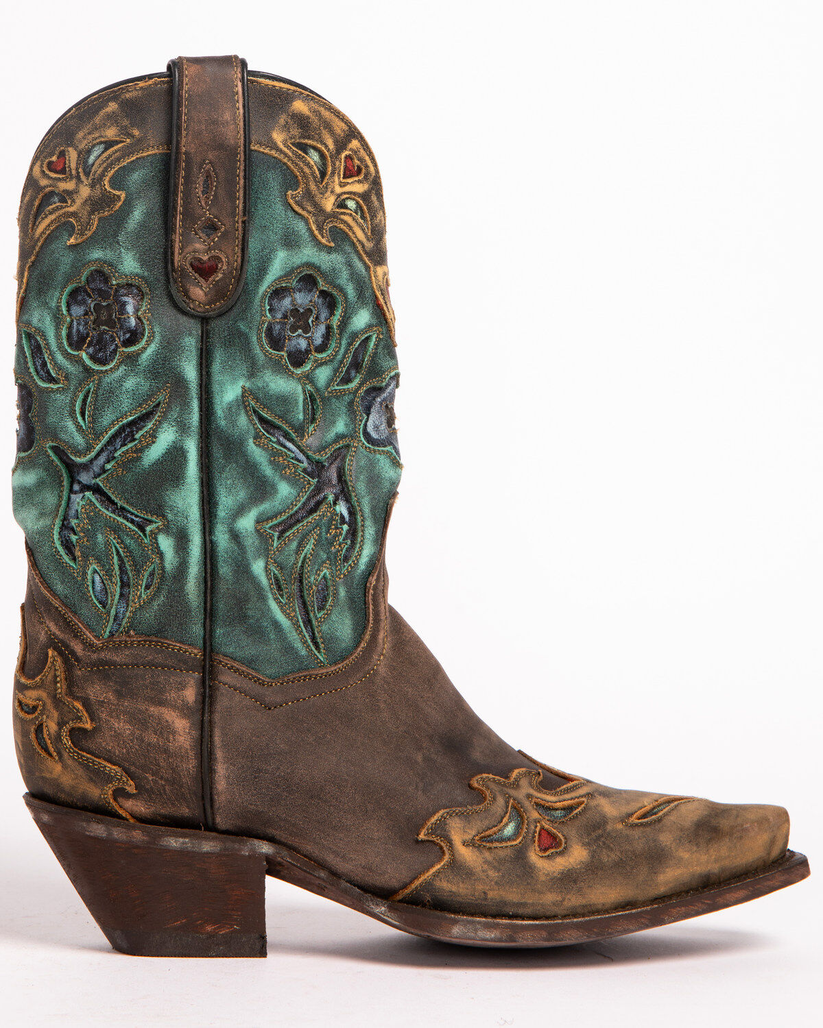 Dan Post Women's Blue Bird Wingtip Western Boots - Snip Toe