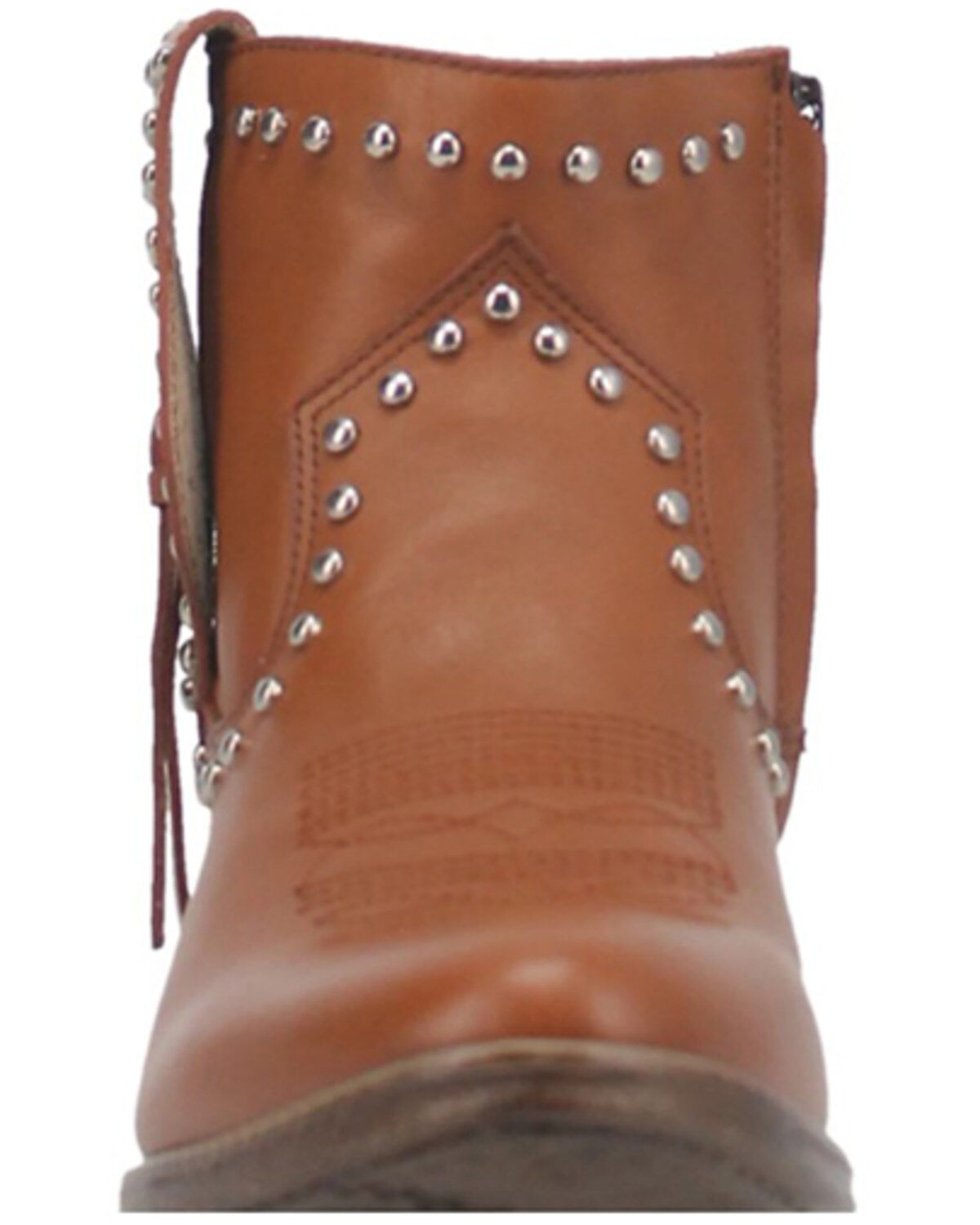 Dingo Women's Destry Studded Fringe Western Fashion Booties - Round Toe