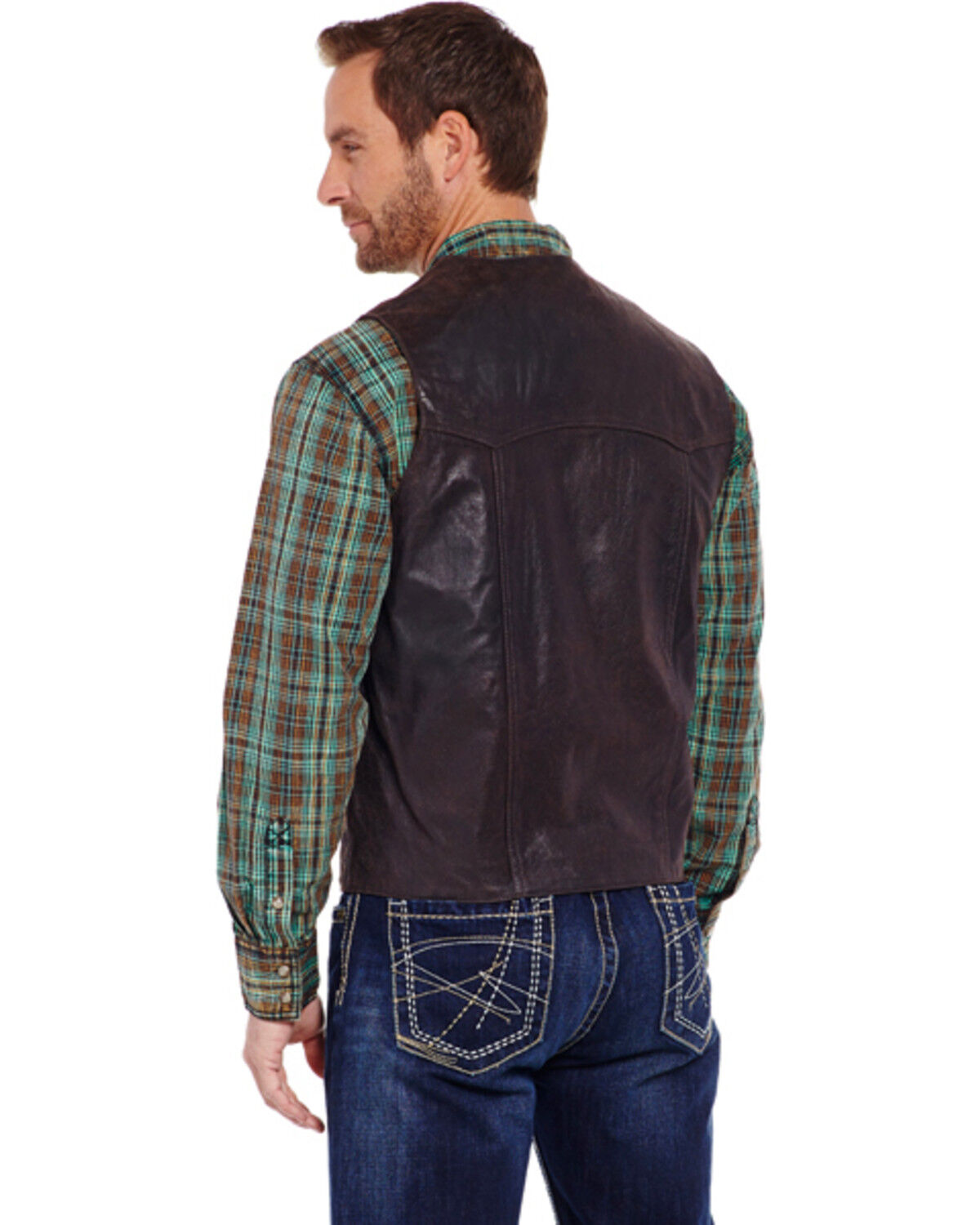 Cripple Creek Men's Antique Leather Vest