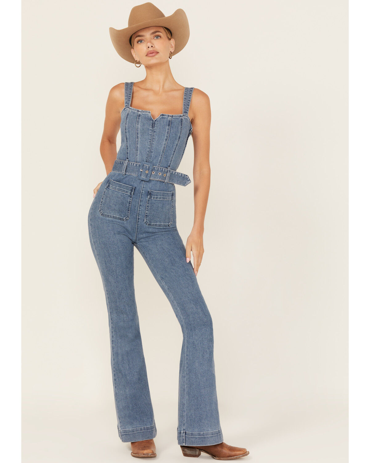 Show Me Your Mumu Women's Denim Jumpsuit