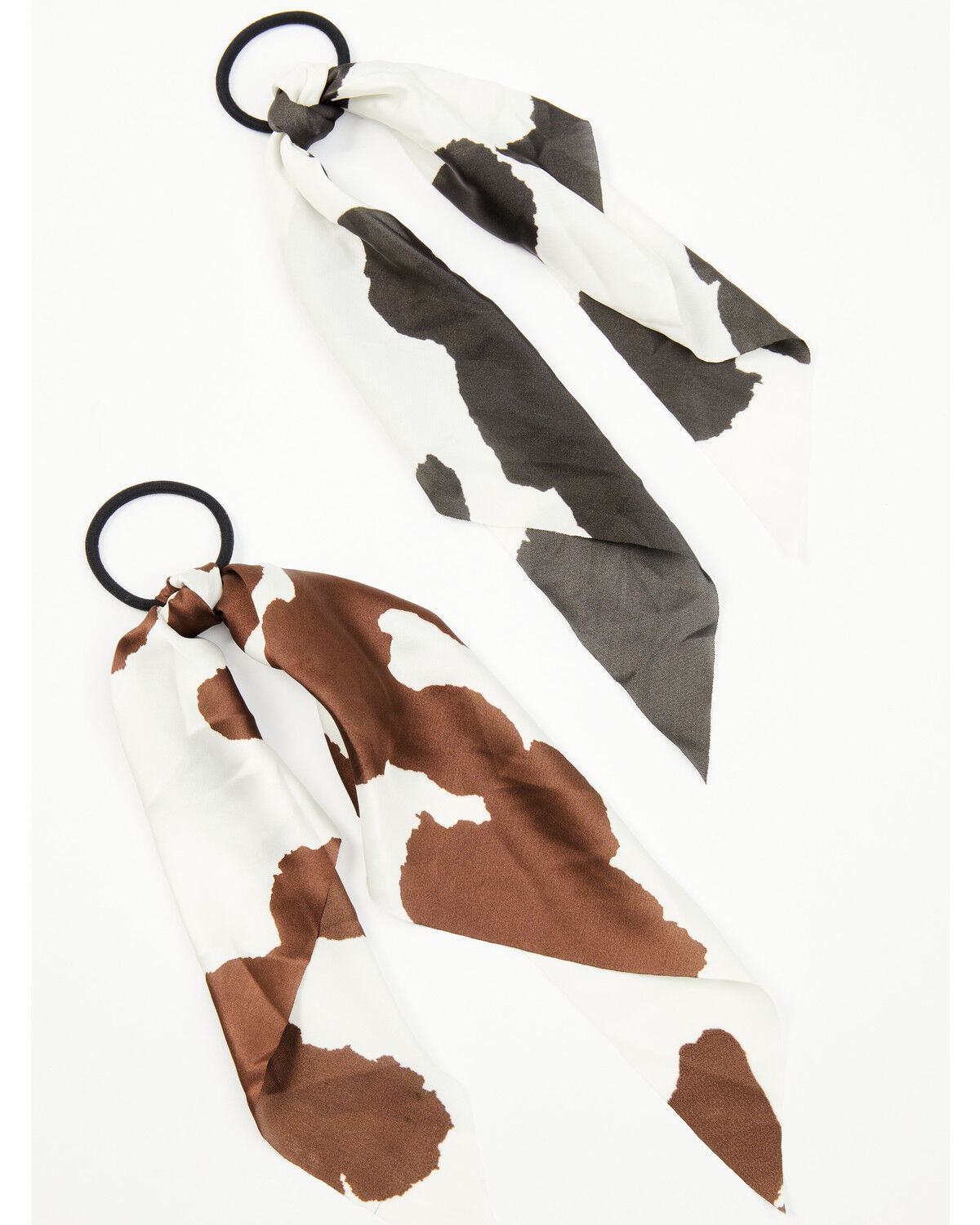 Idyllwind Women's Maryanna Cow Print Scarf Hair Tie - 2 Pack