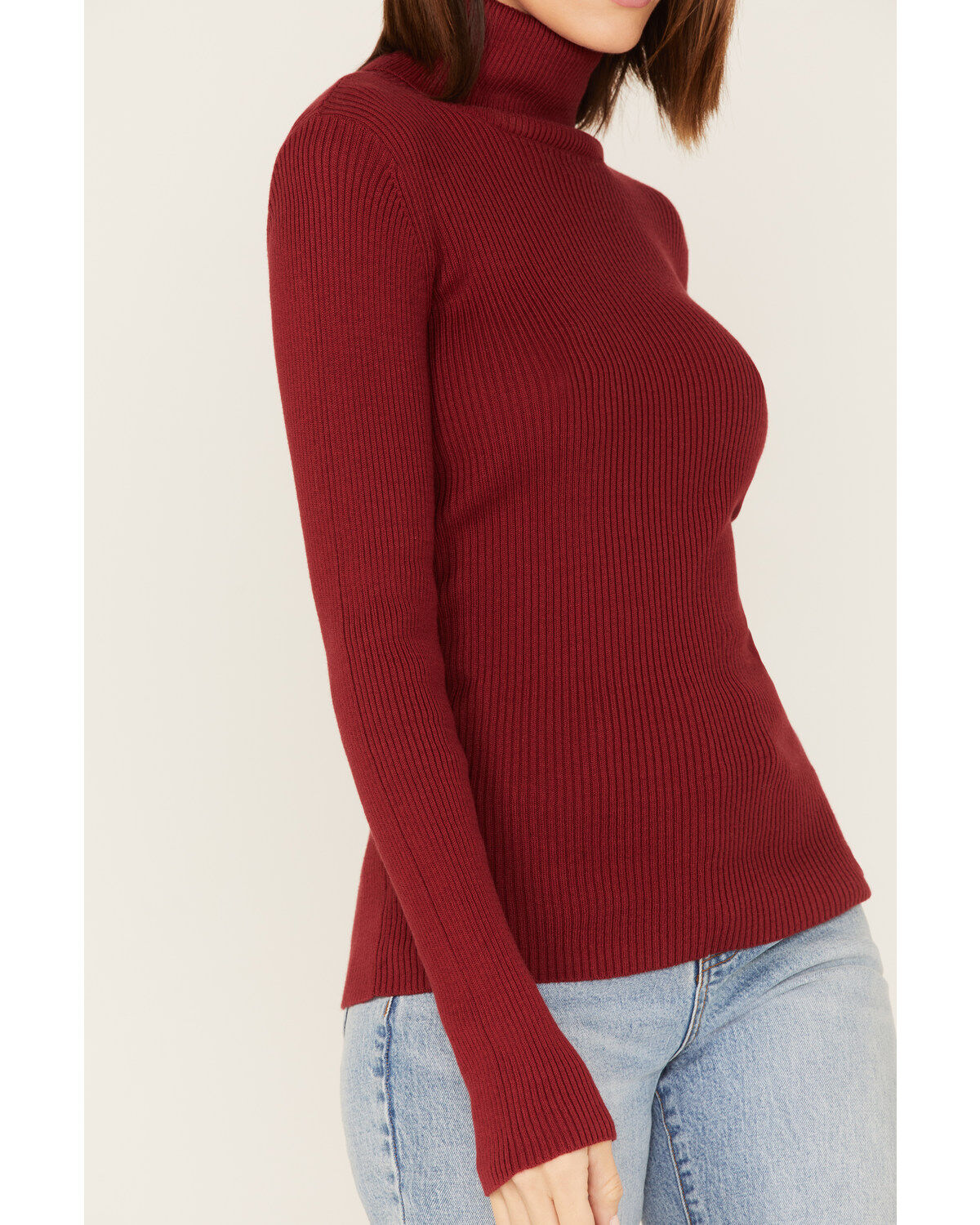 Cleo + Wolf Women's Ribbed Turtleneck Sweater